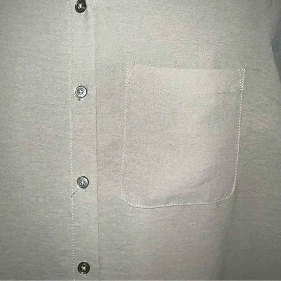 DKNY Size 4 Olive Green Shirt Dress Tunic Top - Picture 5 of 7